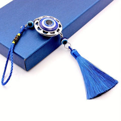 Peach Heart Eye Pendant Tassel Devil's Eye Men's Accessory