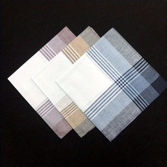 Men's Soft Handkerchief Pure Mix Colors 3pcs 6pcs 40 01 cm