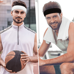 3pcs Pack Gray Sweat Absorption Headband for Sports & Fitness