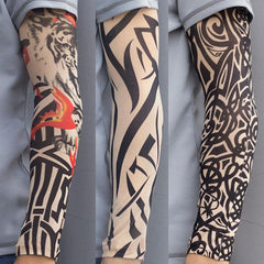 Flower Arm Tattoo Sleeves Sun UV Protection Arm Warmers for Men Women