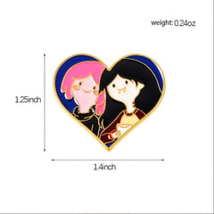 Men's Alloy Cartoon Brooch for Backpack Jeans