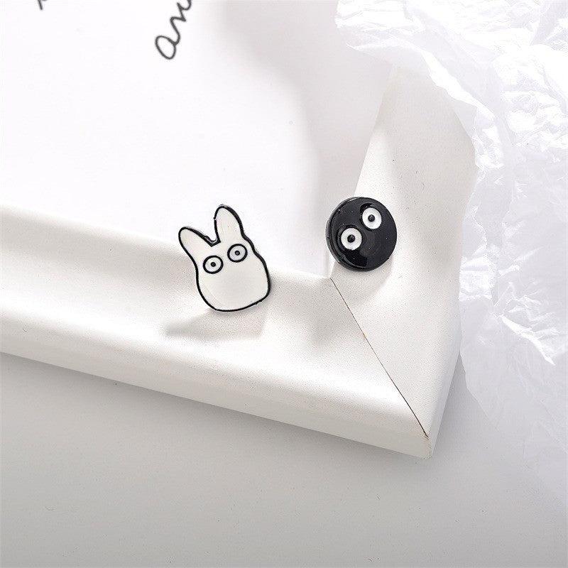 Cartoon Asymmetrical Stud Earrings