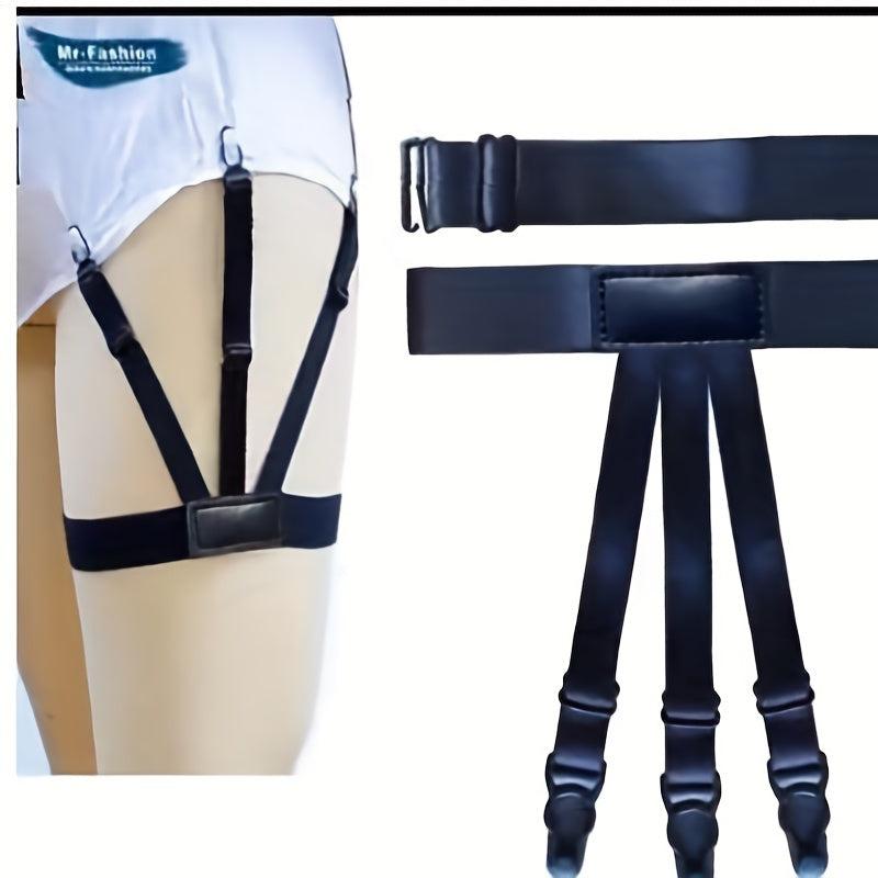 Gentleman Shirt Garter Suspenders Anti Wrinkle Leg Ring For Men