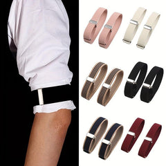 2pcs Elastic Armband Cuffs Women Men Ring Bracelet