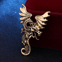 Men's Vintage Pterodactyl Wings Brooch
