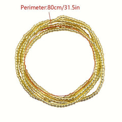 1PC Waist Beads Chain Belt Layered Belly Body Chain Beach Waist Jewelry