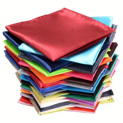 26pcs Monochrome Square Scarf Men's Pocket Handkerchief