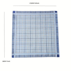 3PCS Plaid Handkerchiefs Lightweight Check Series Soft & Sweat Absorbent
