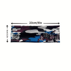 Men's Ice Silk Sport Headbands Elasticity Sweat Resistant