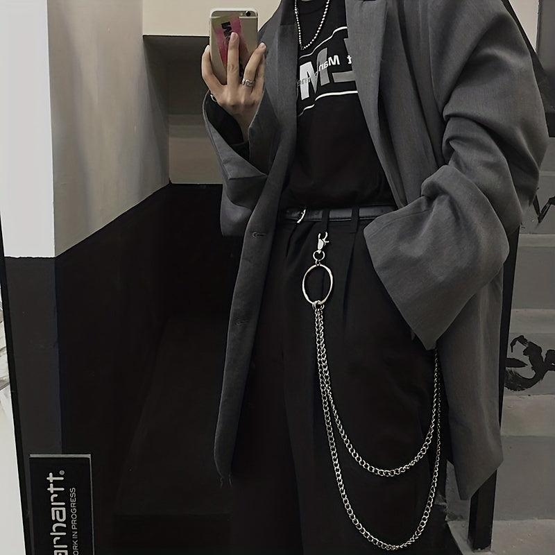 Punk Hip Hop Rock Chain Trousers Chain Layered Waist Chain