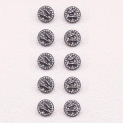 10pcs Zinc Alloy Faux Diamonds Buttons Butterfly Sewing Buttons