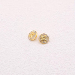 10pcs Zinc Alloy Faux Diamonds Buttons Butterfly Sewing Buttons