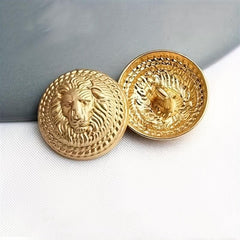 10pcs Metal Lion Sewing Buttons for Shirt Coat Suit