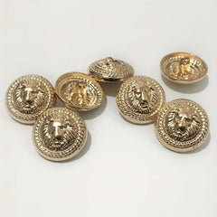 10pcs Metal Lion Sewing Buttons for Shirt Coat Suit