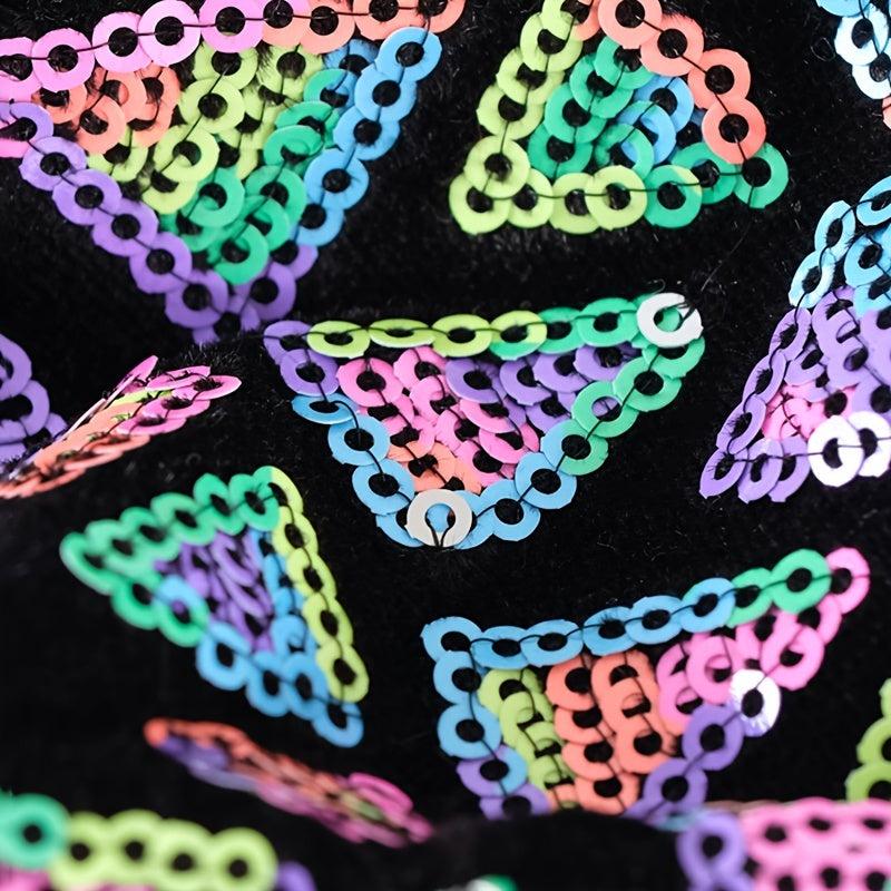 Fashionable Reusable Sequin Mask for Dressy Occasions