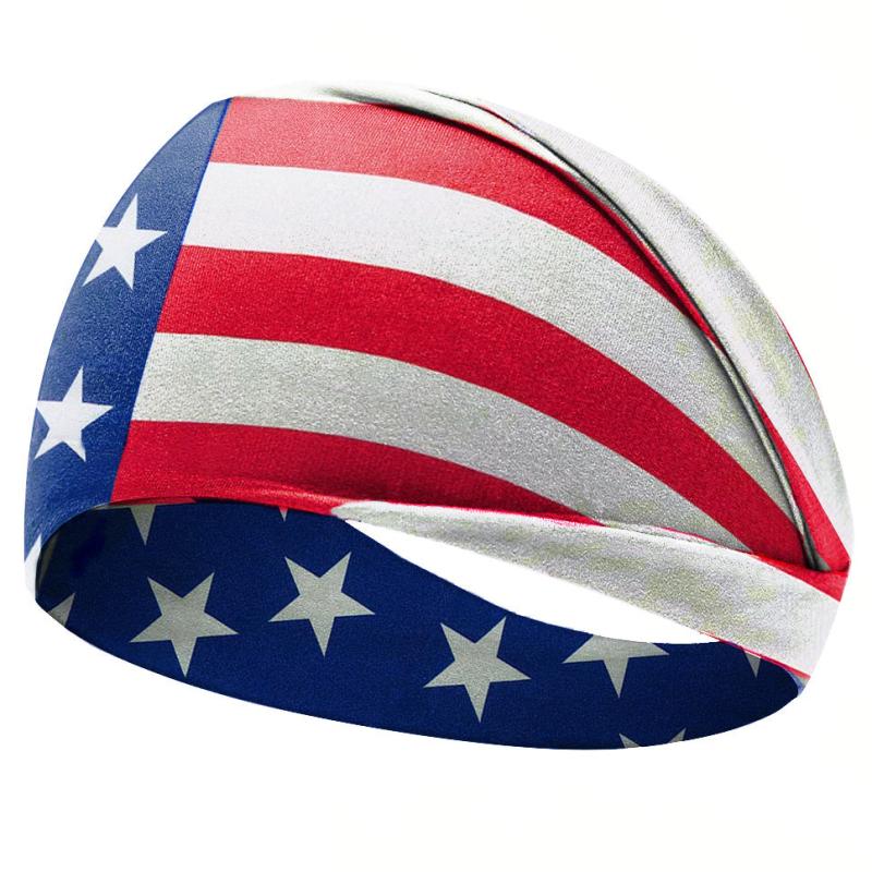 Independence Headband Sports Elastic Headband Sweat Absorption Hair Accessories