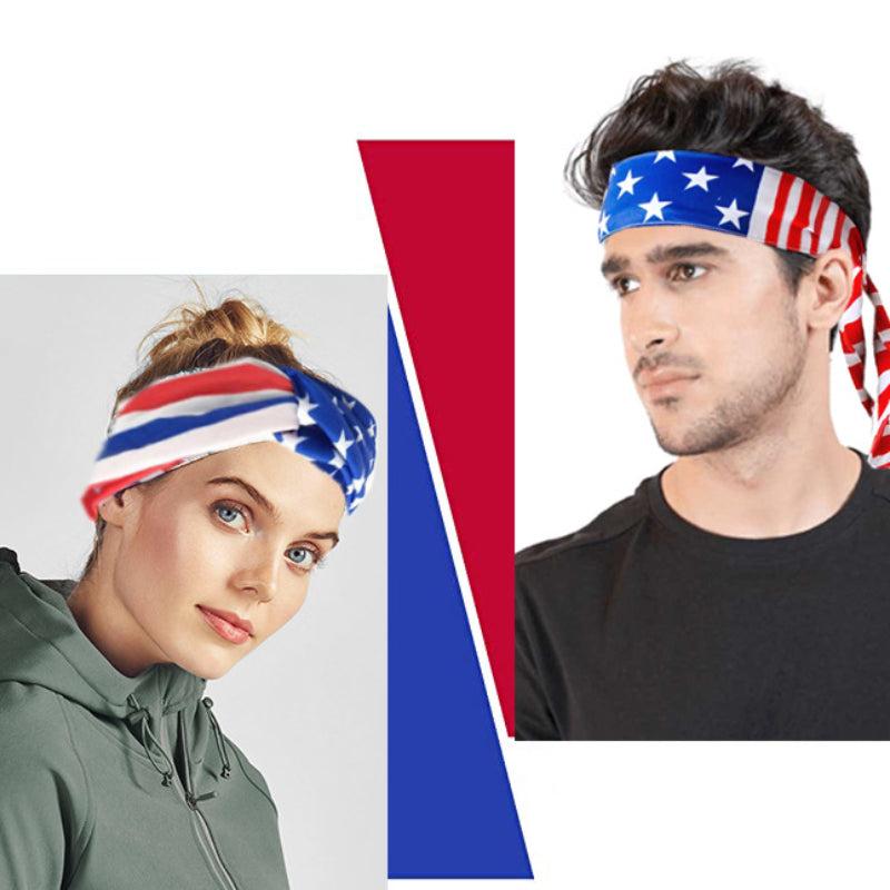 Independence Headband Sports Elastic Headband Sweat Absorption Hair Accessories