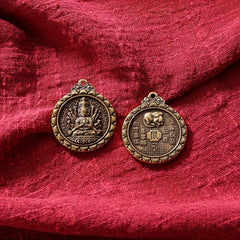 1pc Brass 12 Zodiac Buddha Charms DIY Earrings Bracelets