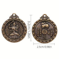 1pc Brass 12 Zodiac Buddha Charms DIY Earrings Bracelets