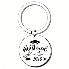 Graduation Keychain For Class Of Round And Rectangle Inspirational Gift Key Ring