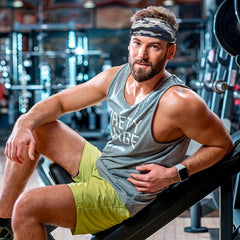 Men's Ice Silk Sports Headband Camouflage Elastic Breathable