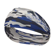 Men's Ice Silk Camouflage Sports Headband - Stretch Breathable Turban