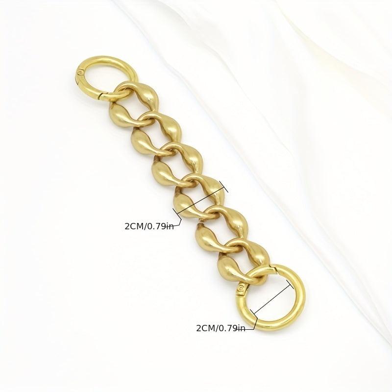 Rhombus Alloy Extension Chain For Men's Bag