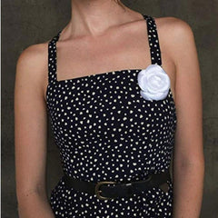 Pure Camellia Brooch Big Flower Brooch Men's Women's Suit Accessories