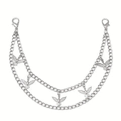 Butterfly Double Chain Street Shot Pants Bag Chain