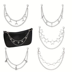 Butterfly Double Chain Street Shot Pants Bag Chain