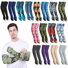 2Pcs Arm Sleeves Warmers Sports Sun UV Protection Hand Cover Cooling