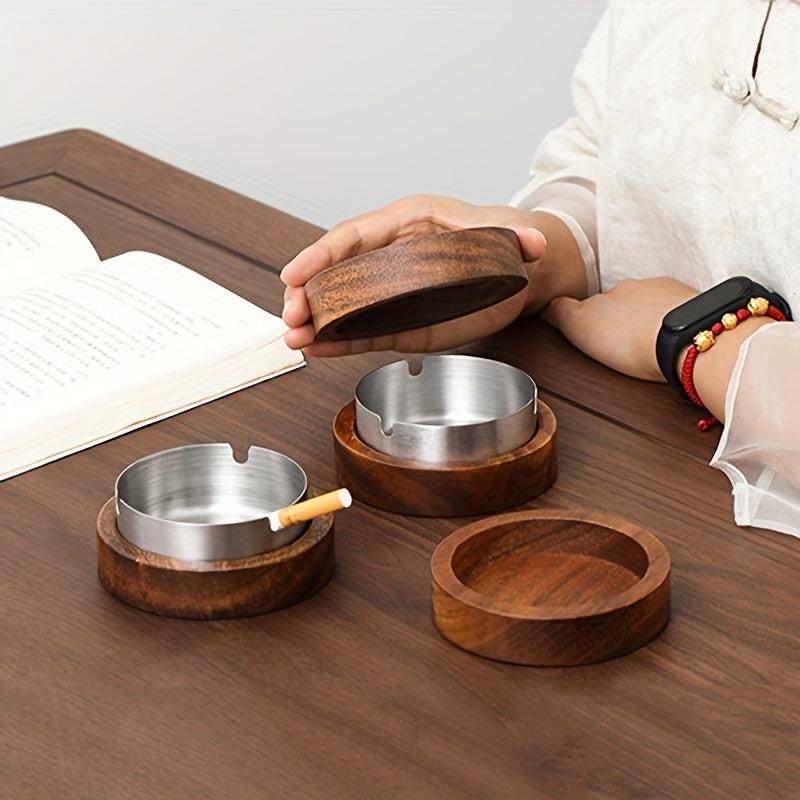Retro Portable Ashtray for Home Office Outdoor Indoor Party