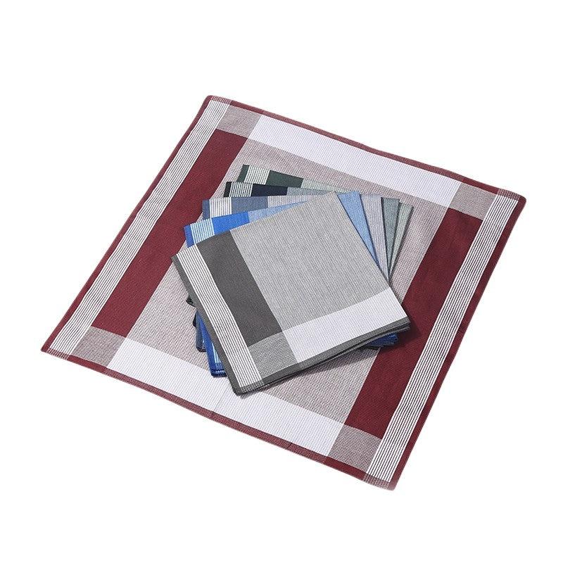 6pcs Men's Lightweight Stripe Pocket Handkerchief