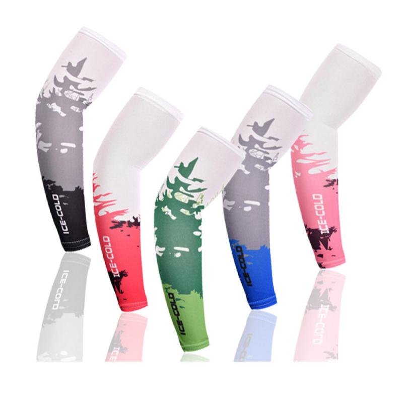 Arm Sleeves Warmers Sports Sun UV Protection Cooling Running Fishing Cycling