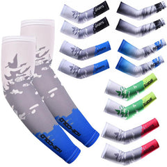 Arm Sleeves Warmers Sports Sun UV Protection Cooling Running Fishing Cycling