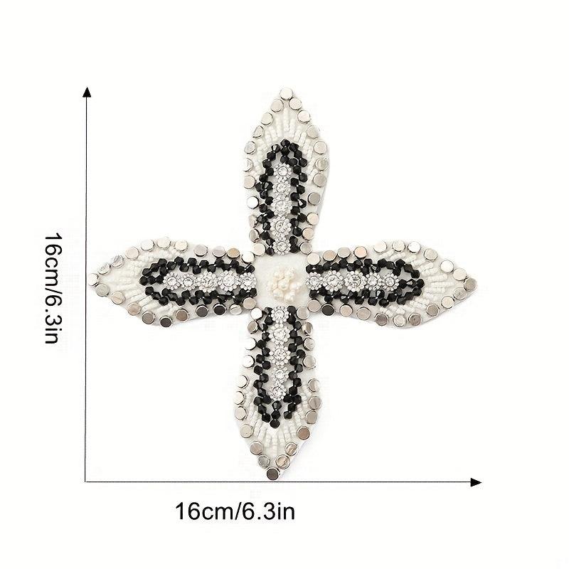 Artificial Diamond Chunky Bead Sewing Patch