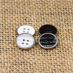 10PCS Resin Bag Copper Four Eyes Button Shirt Suit Uniform Button