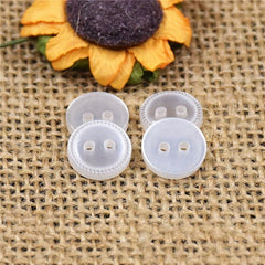 10PCS Resin Real Wave Pearl Laser Pattern Buttons Shirt Studs 059