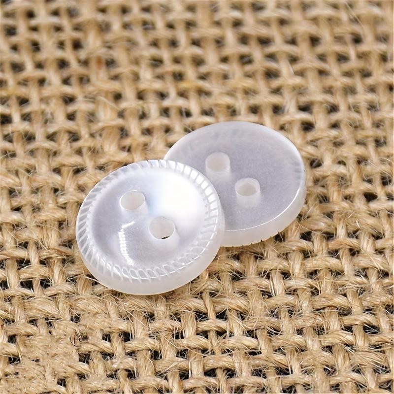 10PCS Resin Real Wave Pearl Laser Pattern Buttons Shirt Studs 059