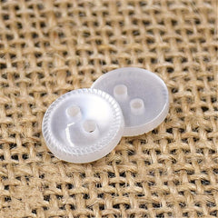 10PCS Resin Real Wave Pearl Laser Pattern Buttons Shirt Studs 059