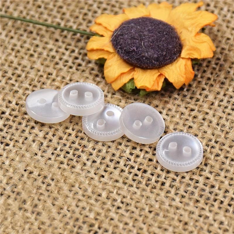 10PCS Resin Real Wave Pearl Laser Pattern Buttons Shirt Studs 059