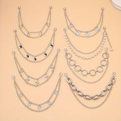 Butterfly Cross Charm Chain Layered Waist Tassel Chain Punk Accessories