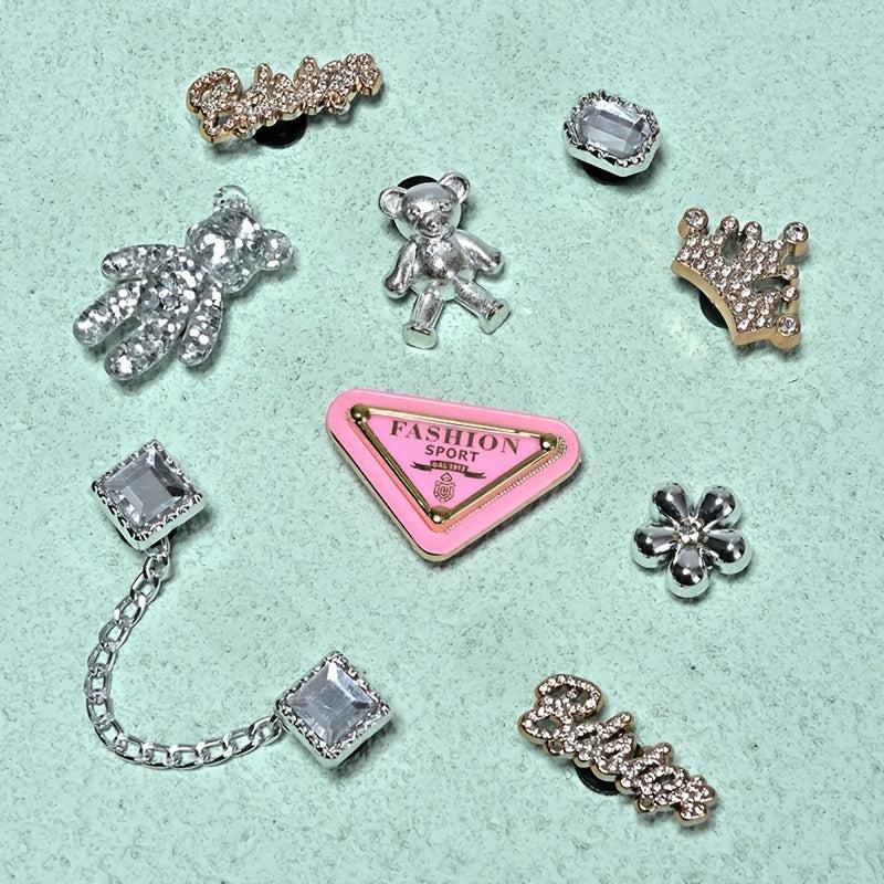 8 Pcs Flower Shoe Accessories for Shoes with Holes