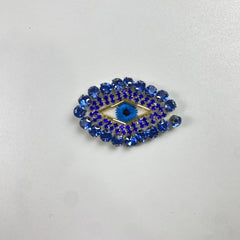 Evil Eye Chunky Bead Inlaid Diamond DIY Patch