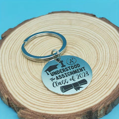 Class Of 2022 Graduation Key Chain Inspirational Gift For Men and Women