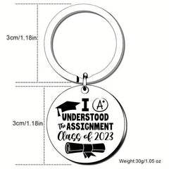 Class Of 2022 Graduation Key Chain Inspirational Gift For Men and Women