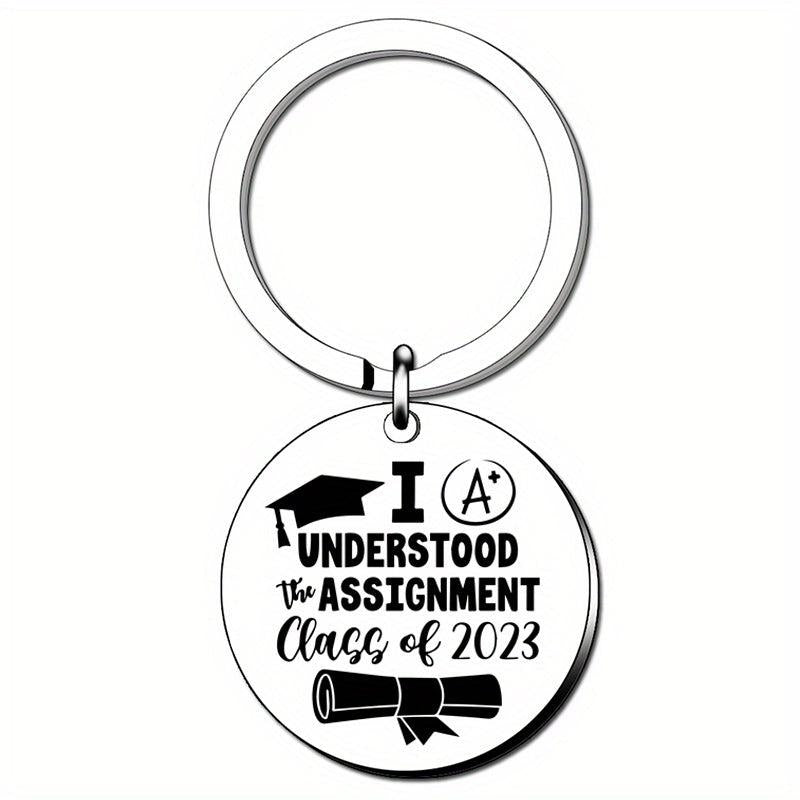 Class Of 2022 Graduation Key Chain Inspirational Gift For Men and Women