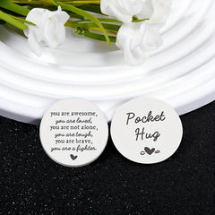 POCKET HUG Coin Inspirational Gift For Him Son Birthday Gift Motivational Gift