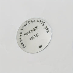 Stainless Steel Pocket Hug Love Token Long Distance Relationship For Men