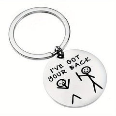 Funny Friendship Keychain for Brother Sister Bestie Daughter Son